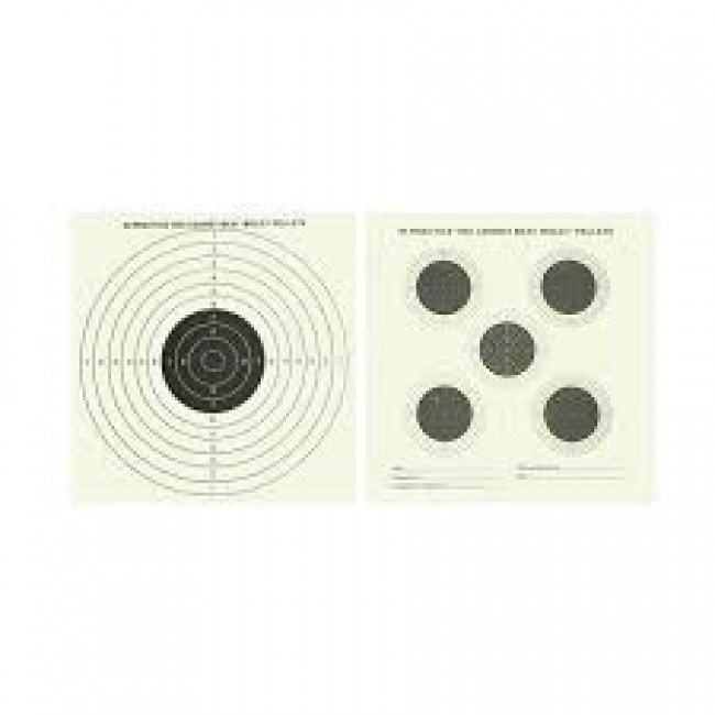 Bisley Grade 1 Double Sided Paper Targets (5 & 1) 